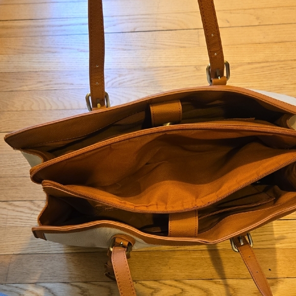 Ecosusi Elegant Creame and Tan Tote Bag - Picture 5 of 14